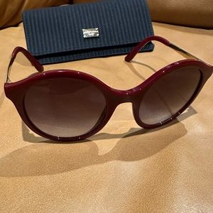 Dolce & Gabbana Round Red Sunglasses